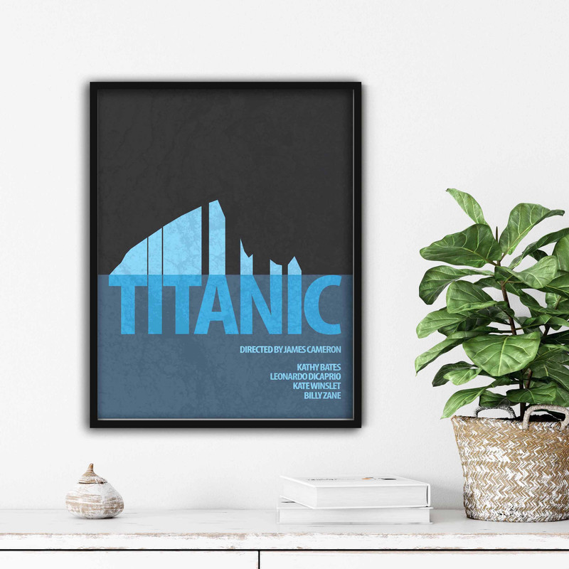 تابلو آتریسا طرح پوستر فیلم titanic مدل ATm494