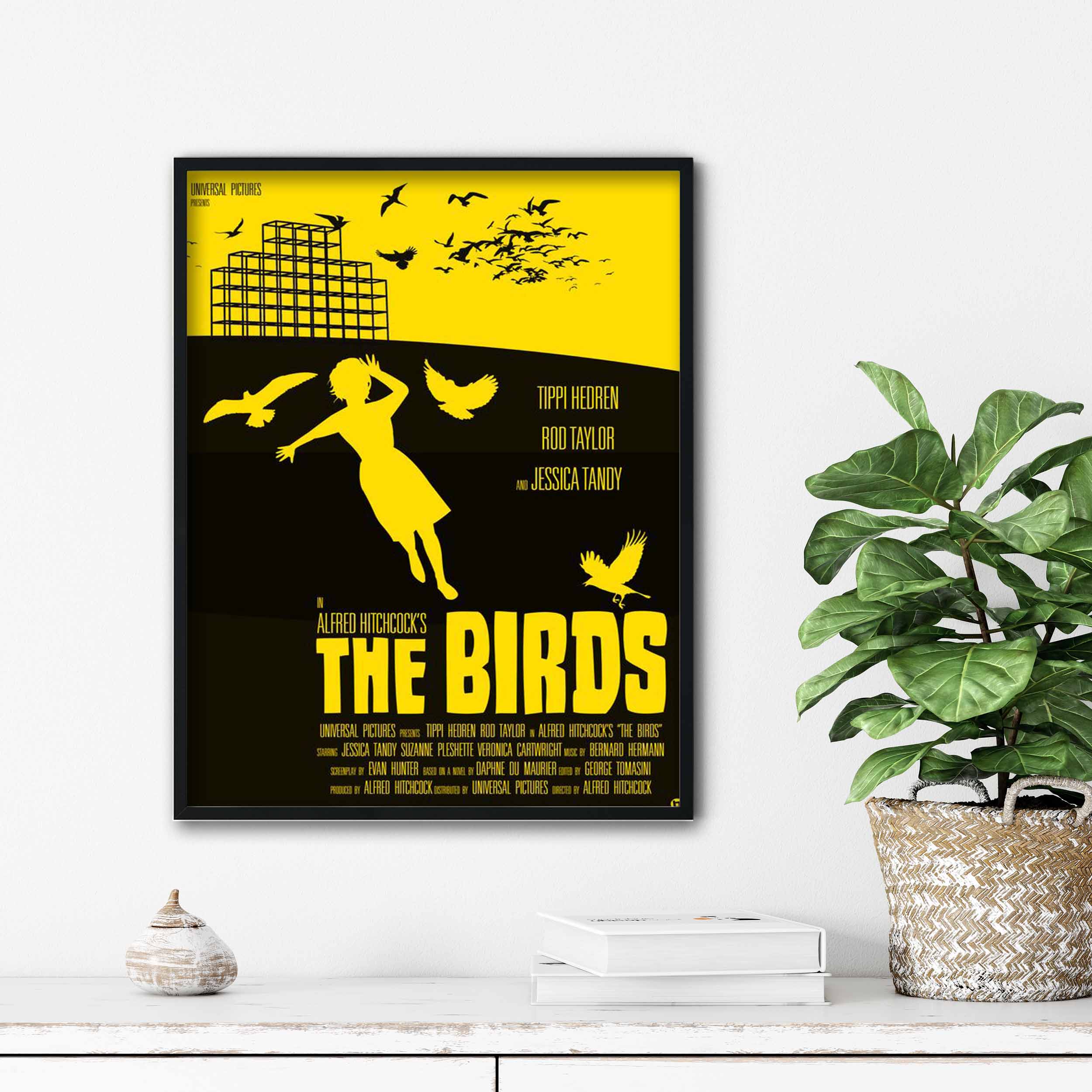تابلو آتریسا طرح پوستر فیلم the Birds مدل ATm116