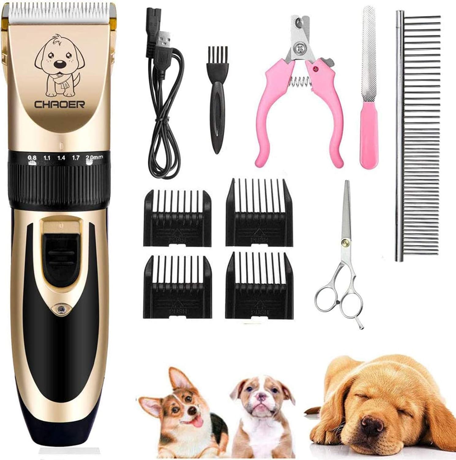 ماشین اصلاح شارژی حیوانات خانگی بی صدا و حرفه ای Professional hair clipper - Image 2