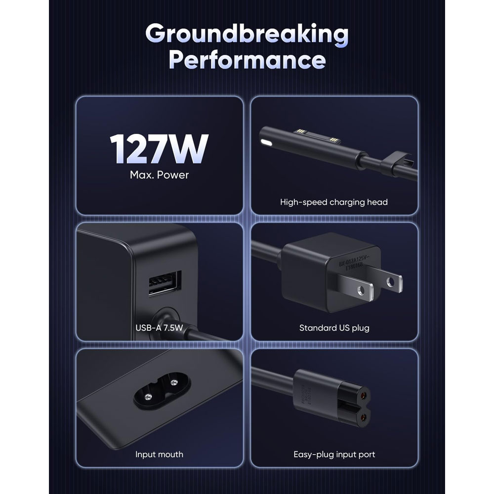 شارژر مایکروسافت سرفیس ۱۲۷ وات اورجینال - Image 3